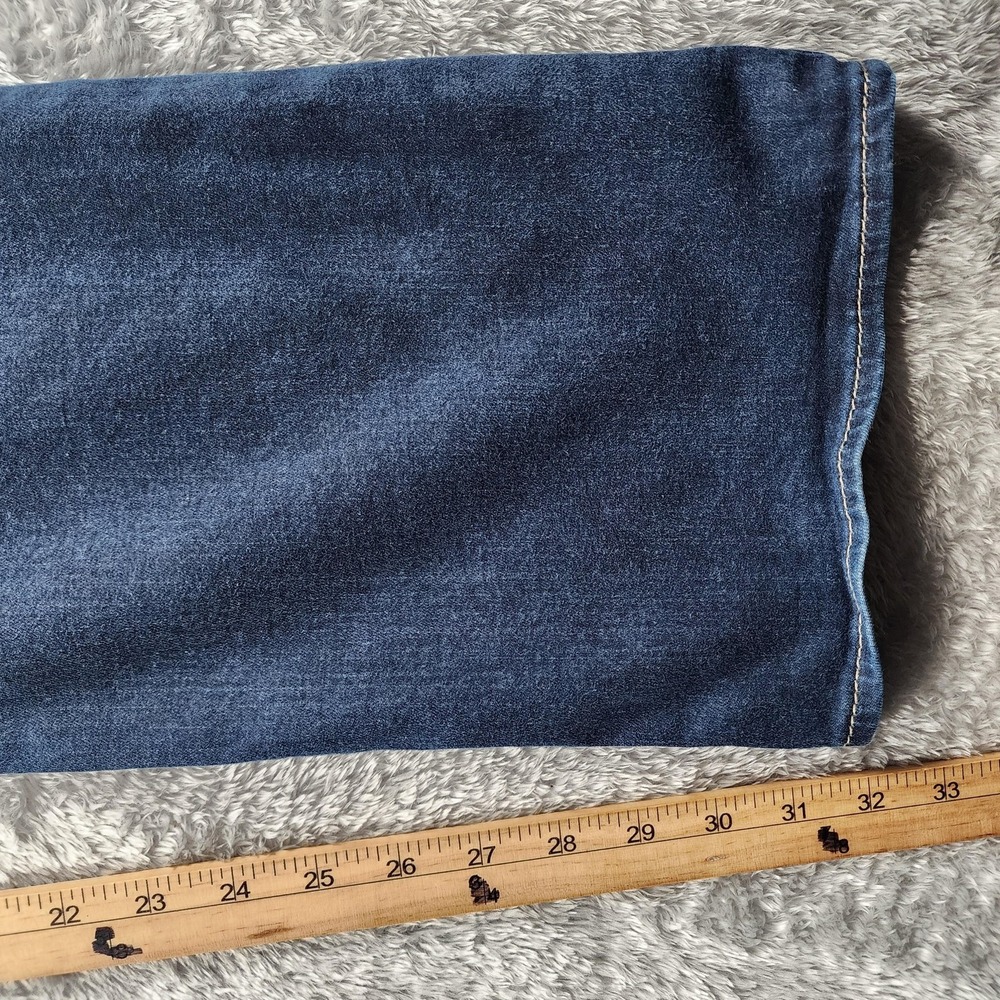BKE Dakota Jeans Mens 31x34 (FIts 33x32) Medium Wash Blue Straight Leg Stretch - Picture 13 of 14